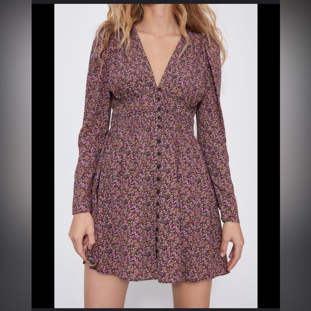 Zara Print Dress size Medium